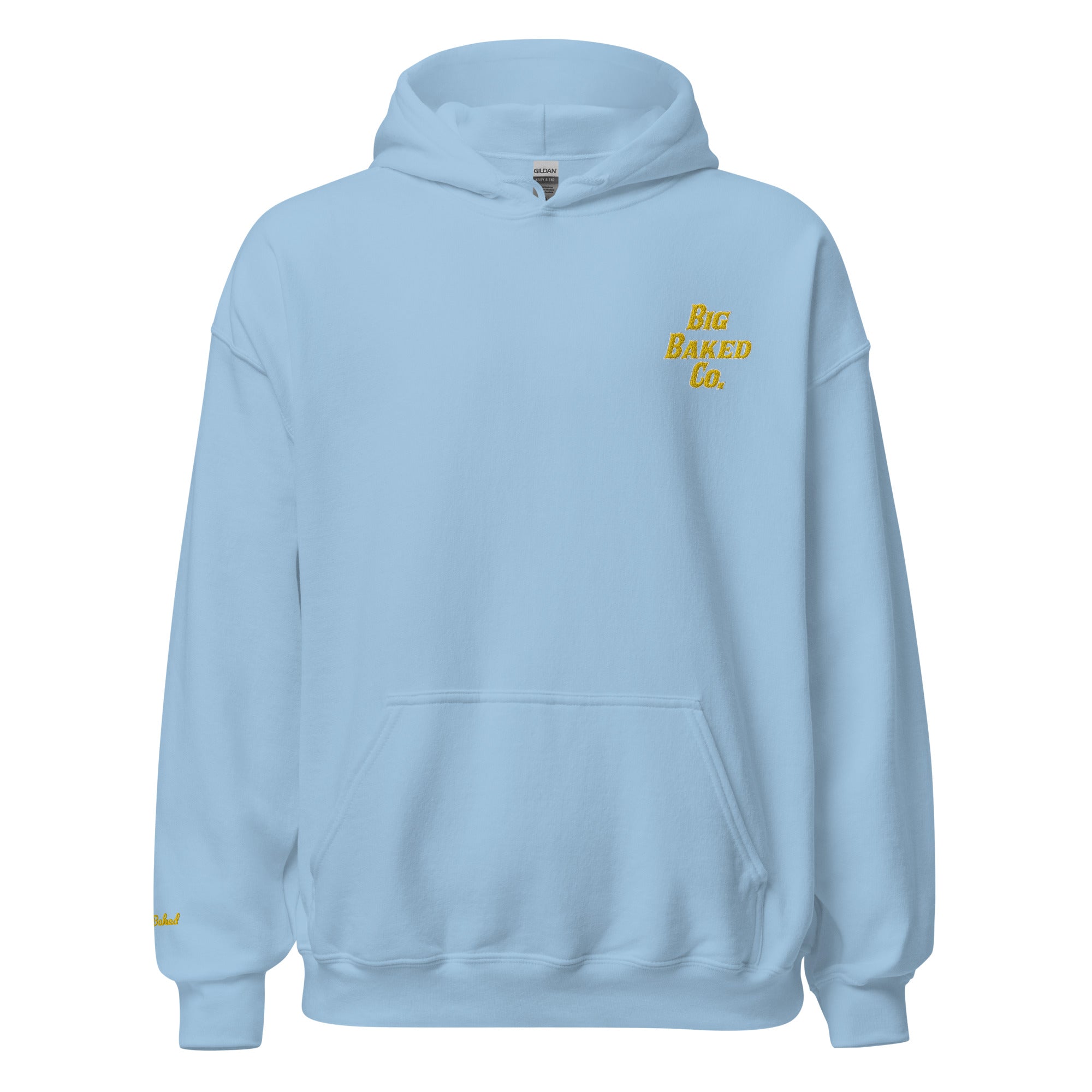 'Big Baked Co' Pullover Hoodie - Stay Baked Sleeve