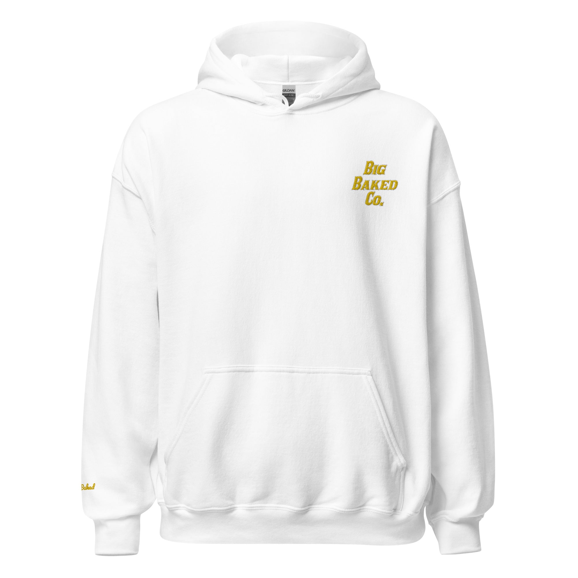 'Big Baked Co' Pullover Hoodie - Stay Baked Sleeve